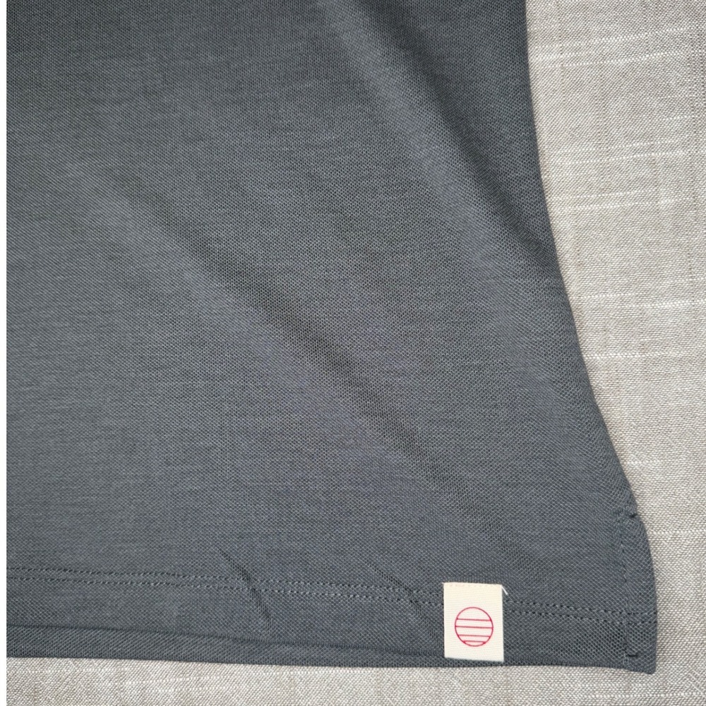 Marine Layer Weekend Sport Polo Shirt Mens Small Gray Pique Pocket 14975 - Picture 5 of 8